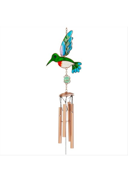 Lekeli Kuş Suncatcher, Kuş Kristal Top Prizmaları Asılı Kristal Süsleme Yeşil Rüzgar Çanakları (Yurt Dışından)