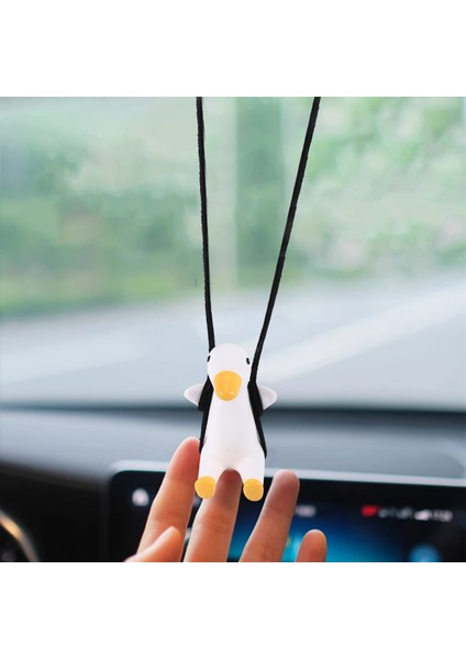 Sallanan Ördek Asma Süs, Araba Dikiz Aynası Çanta, Salıncak Ördek Dekoru, Salıncak Ördek, Tip A&#39;da Sevimli Salıncak Ördek (Yurt Dışından) fırsatları