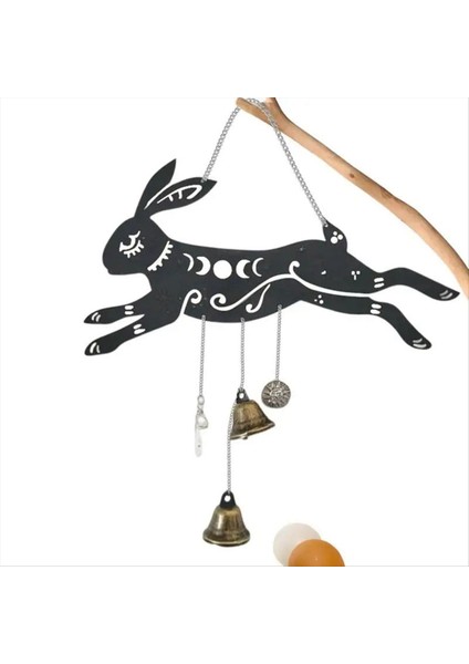 Rüzgar Zil Kolye Tavşan Vintage Rüzgar Bell Dekoru Tavşan Şekli Dekorasyon Aksesuarı Kapılar Için Avukatlar Bahçeleri (Yurt Dışından) fiyatları