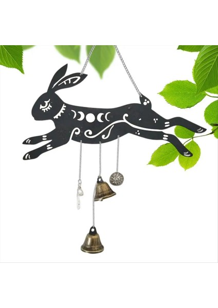 Rüzgar Zil Kolye Tavşan Vintage Rüzgar Bell Dekoru Tavşan Şekli Dekorasyon Aksesuarı Kapılar Için Avukatlar Bahçeleri (Yurt Dışından) fırsatları
