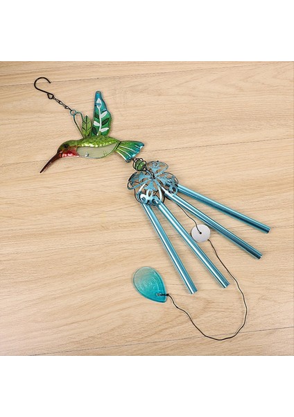 Rüzgar Chime Cam Bahçecilik Yeşil Sinek Kuşları Rüzgar çanları Kolye Duvar pencere kapı süsleri için yüksek kalite (Yurt Dışından) modelleri