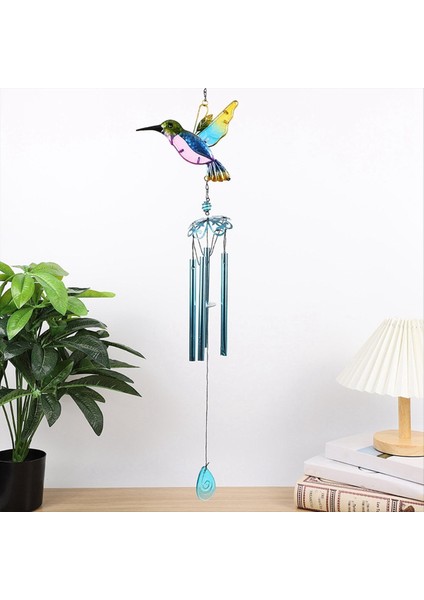 Rüzgar Chime Cam Bahçecilik Yeşil Sinek Kuşları Rüzgar çanları Kolye Duvar pencere kapı süsleri için yüksek kalite (Yurt Dışından) indirimleri