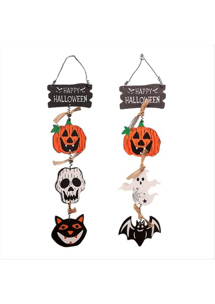 Cadılar Bayramı Ön Kapı Asılı Balkabağı Cadı Hayalet Bayraklar Için Cadılar Bayramı Için Tabela Ev Kapısı Dekorasyonlar (Yurt Dışından)