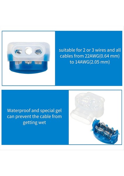 3 Yolcu Tel Konektörler Kilitler Tel Konektörleri Elektrikli 314 Kutu Tel Konektörleri Kendi Kendini Stripting Pigtail Konektörleri 120 Pcs (Yurt Dışından) modelleri