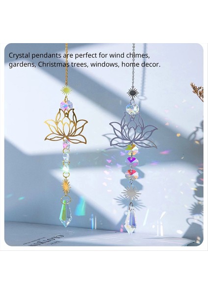 1pc Yapay Kristal Suncatcher Cazibesi El Yapımı Uygulanabilir Ev Rüzgar Kolye Açık Bahçe A (Yurt Dışından)