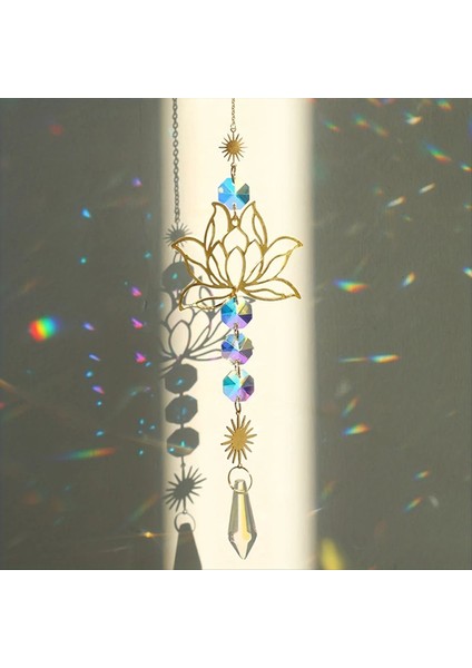 1pc Yapay Kristal Suncatcher Cazibesi El Yapımı Uygulanabilir Ev Rüzgar Kolye Açık Bahçe A (Yurt Dışından) modelleri