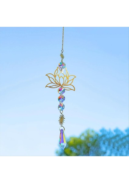 1pc Yapay Kristal Suncatcher Cazibesi El Yapımı Uygulanabilir Ev Rüzgar Kolye Açık Bahçe A (Yurt Dışından) indirimleri