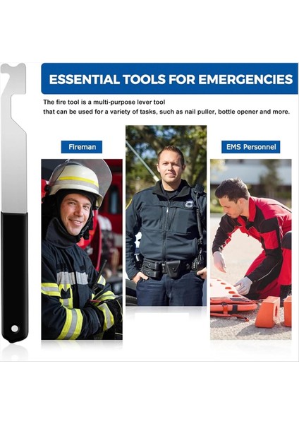 3 adet çok amaçlı yay çelik yangın söndürme aracı kapı açıcı kiti, yangın seçme kapısı openner, ilk müdahale ekipleri için (Yurt Dışından) indirimleri