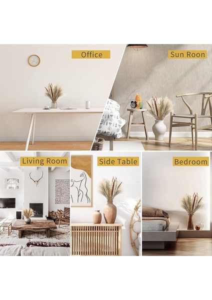 70 Pcs Doğal Pampas Çim Dekor, 17 Inç Kurutulmuş Pampas Çim Dekor- 5 Renkli Pampus Çim Bitkileri Çiçek Için (Yurt Dışından) fiyatları