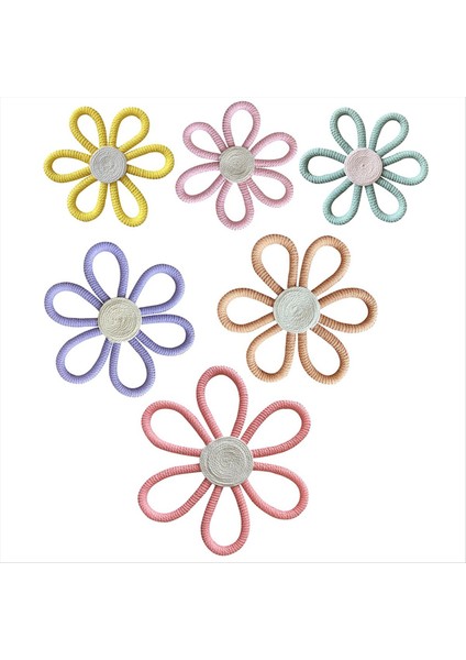 Boho Dekor Papatya Çiçek Dokuma Makro Duvar Asma Halat El Yapımı Dokuma Duvar Süsleme Kız Odası Çiçek Asma Kolye A (Yurt Dışından) fırsatları