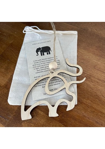 Dostluk Fil Süsleme, Hikaye Kartı ile Ahşap Fil Süslemesi, Arkadaşlık Hediyesi Fil Süslemesi Arkadaşlar Için (Yurt Dışından) modelleri