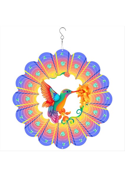 12 Inç Kuş Rüzgar Spinner Metal 3D Dönen Rüzgar Sandalyeleri Lüks Sanat Bahçesi Asılı Açık Dekorasyon (Yurt Dışından) fiyatları