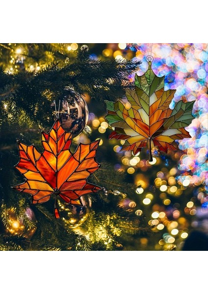 Akçaağaç Yaprağı Sonbahar Dekorasyonları, Sonbahar Yaprağı Duvar Dekor Akçaağaç Yaprağı Boyalı Akrilik Pencere Asma (Yurt Dışından) fiyatları