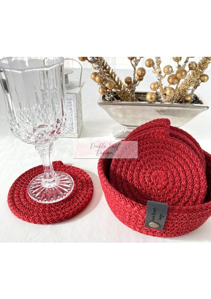 7 Prç Bardak Altlığı Set Tress Supla Jüt Hediyelik fiyatları