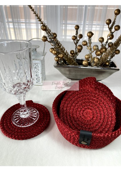 7 Prç Bardak Altlığı Set Tress Supla Jüt Hediyelik indirimleri