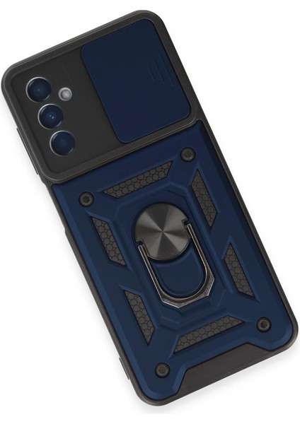 Samsung Galaxy M14 5g Kılıf Pars Lens Yüzüklü Silikon - LACIVERT-(5796) fırsatları