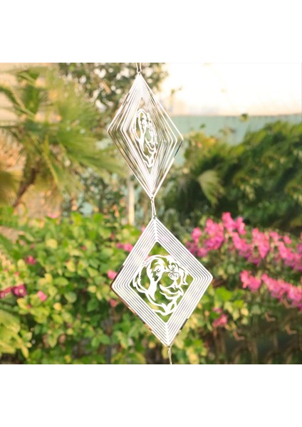 3D Rüzgar Spinner ile Dış Çanlar Için Rüzgar Çanları, Bahçe Arka Bahçesi Için Kadınlar Için Hediyeler A (Yurt Dışından) fırsatları