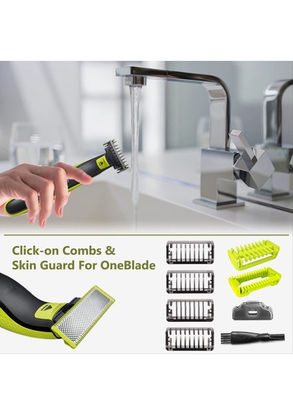 Philips Norelco Için One Blade QP2520 QP2530 QP2630 QP2620 QP2510 Kılavuzu 1/2/3/5mm Sakal Düzeltici Muhafızları Değiştirme (Yurt Dışından) modelleri