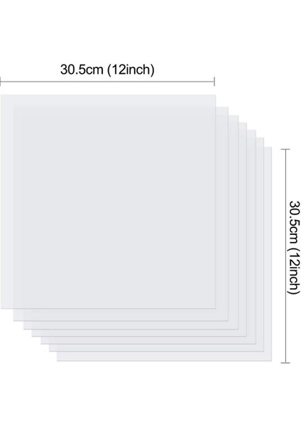 10PCS 7mil Boş Şablon Çarşafları, 12 x 12 Inç Mylar Şablon Şablon Malzemesi Cricut ve Siluet Makineleri Için (Yurt Dışından) modelleri