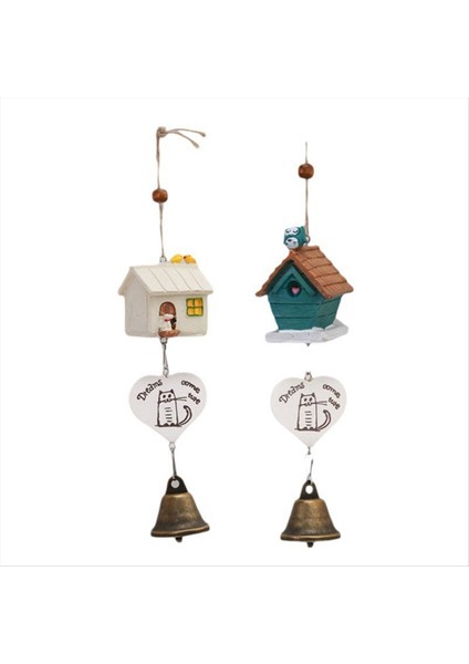 Reçine Rüzgar Çamlağı Bakır Bell El Sanatları Bahçe Ev Açık Dekor Dekor El Sanat Hediye Süsleme Araba Yatak Odası (B) (Yurt Dışından)