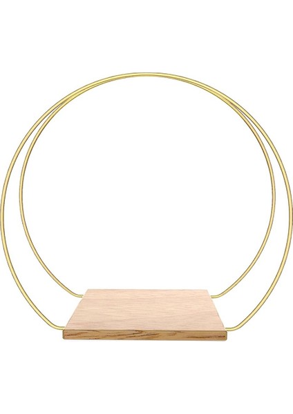 1 Set Metal Çiçek Çember Merkez Parçası Stand 12 Inç Altın Çiçek Halkası Çelenk Asma Mum Çemberi Merkez Parçası (Yurt Dışından)