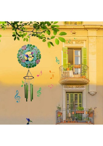 Kuş Rüzgar Spinner ile Rüzgar Çanları 42.1 Inç Rüzgar Sandalyeleri Açık Dekor Asılı Mobil Bahçe Sundurma Veranda Arka Bahçesi (Yurt Dışından) indirimleri