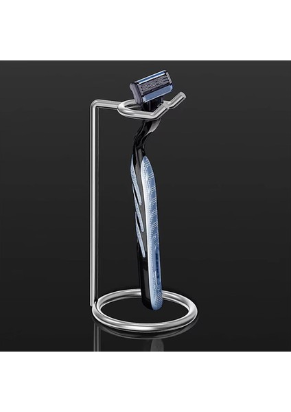 Erkekler Metal Sanat Tıraş Fırçası Stand Standı Jilet Baskı Krom Gümüş Tıraş Jilet Sakalı Temiz Tıraş Kart Kartuşu Kolay Taşıma (Yurt Dışından) fiyatları
