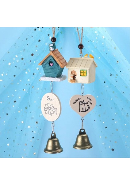 Reçine Rüzgar Çamlağı Bakır Bell El Sanatları Bahçe Ev Açık Dekor Dekor El Sanat Hediye Süsleme Araba Yatak Odası (B) (Yurt Dışından) fırsatları