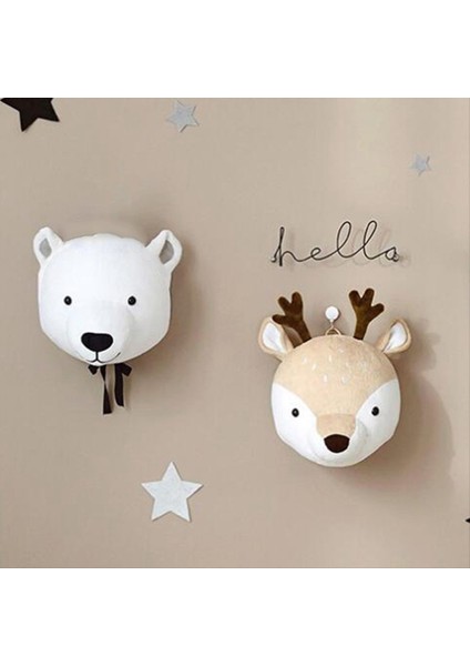 Doldurulmuş Hayvan Kafa Duvar Dekorasyonu, Doldurulmuş Hayvan Kolye, Oyuncak Çocuk Yatak Odası Dekorasyonu Hayvan Kafa Dekorasyonu B (Yurt Dışından) fiyatları