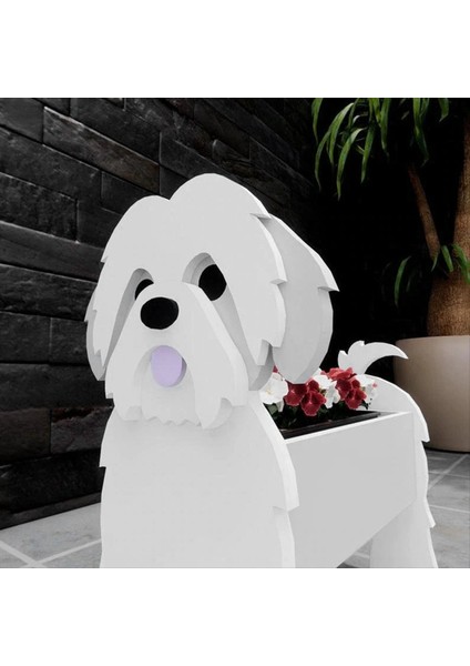 Çizgi Film Evcil Köpek Flowerpot Monte Edilebilir Köpek Saksı Çoklu Evcil Köpek Irkları Bahçe Pot L (Yurt Dışından) fiyatları