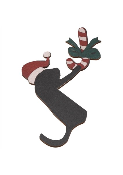 Noel Kapı Köşesi Işareti Ahşap Kedi Kapı Topper Dekor, Ahşap Kapı Çerçeve Süsleme Kedi Heykel Sanat Heykelcik Duvar Için (Yurt Dışından) fiyatları