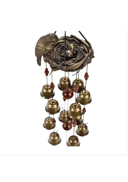 2pcs Kuş Yuvası Rüzgar Çanları, Bahçe, Bahçe, Veranda ve Ev Dekorasyonu Için 12 Adet Bronz Çan ile Rüzgar Çanları (Yurt Dışından) fiyatları
