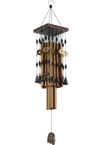 Açık Içi Metal Tüp Rüzgar Zil Bakır Çan ile Bahçe Veranda Bahçesi Teras Dekorasyonu 80CM Için (Yurt Dışından) fiyatları