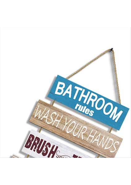 Ofis Banyosu Için Ilham Verici Duvar Sanat Dekoru, Ahşap Rustik Asılı Motivasyonel Duvar Sanat Dekorasyon Işareti B (Yurt Dışından) modelleri