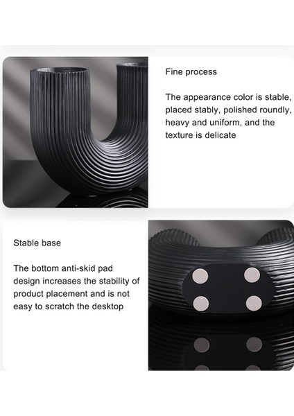 U Şekil Vazo Estetik Çiçek Vazo Modern Kurutulmuş Çiçekler Reçine Flowerpot Cachepot Çiçekler Için Ofis Ev Dekorasyon A (Yurt Dışından) fiyatları