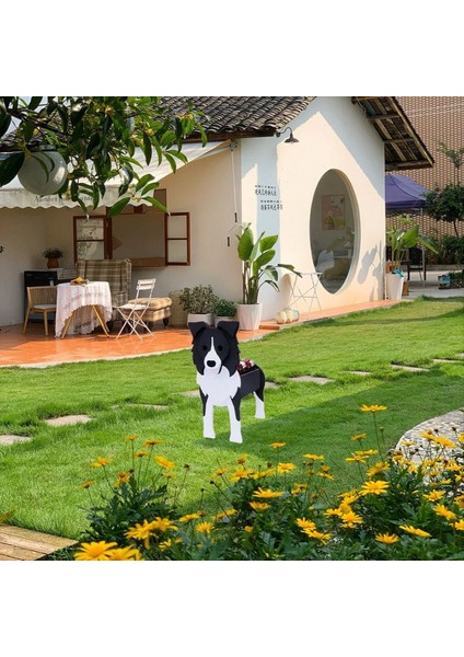 Çizgi Film Evcil Köpek Flowerpot Monte Edilebilir Köpek Saksı Pot Evcil Köpek Irkları Bahçe Potu Diy Çiçek Ekici Ev Dekor Süs, Bir (Yurt Dışından) modelleri