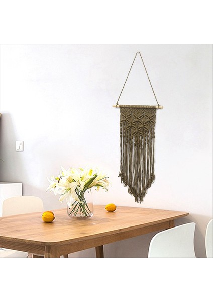 A Duvarlı Asılı Örgü Goblen Stili El Dokuma Goblen Makramı Ev Dekorasyonları (Yurt Dışından) fiyatları