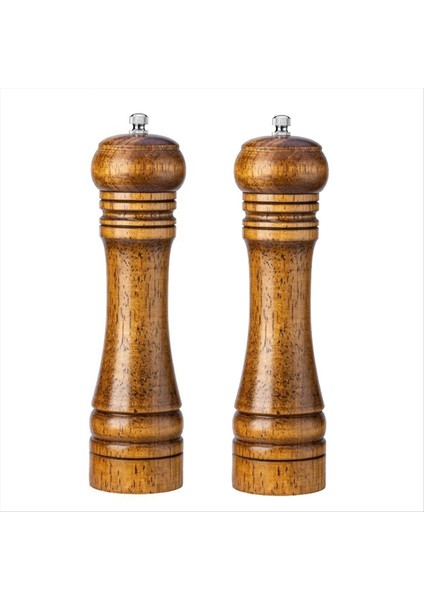 Ahşap Pişirme Tuz ve Karabiber Öğütücü, Tuz ve Karabiber Öğütücü, Biber Baharat Kavanozu, Öğütme Şişesi, Mutfak Aletleri (Yurt Dışından)