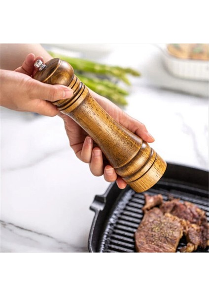 Ahşap Pişirme Tuz ve Karabiber Öğütücü, Tuz ve Karabiber Öğütücü, Biber Baharat Kavanozu, Öğütme Şişesi, Mutfak Aletleri (Yurt Dışından) fiyatları