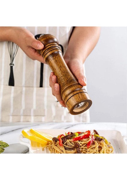 Ahşap Pişirme Tuz ve Karabiber Öğütücü, Tuz ve Karabiber Öğütücü, Biber Baharat Kavanozu, Öğütme Şişesi, Mutfak Aletleri (Yurt Dışından) modelleri