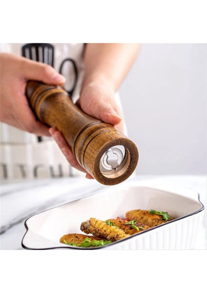 Ahşap Pişirme Tuz ve Karabiber Öğütücü, Tuz ve Karabiber Öğütücü, Biber Baharat Kavanozu, Öğütme Şişesi, Mutfak Aletleri (Yurt Dışından) indirimleri