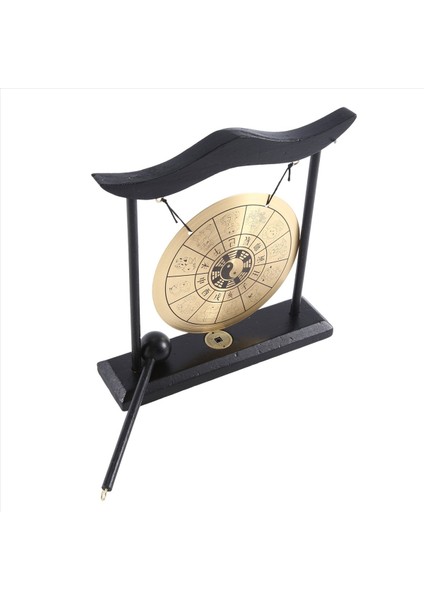 Masaüstü Gong - Feng Shui Pirinç Gong Stand ve Mallet, Hassas Çin Ev Dekoru, Çin Zodyak ile Masaüstü Süsleme (Yurt Dışından) modelleri