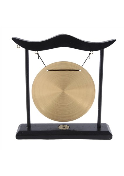 Masaüstü Gong - Feng Shui Pirinç Gong Stand ve Mallet, Hassas Çin Ev Dekoru, Çin Zodyak ile Masaüstü Süsleme (Yurt Dışından) indirimleri