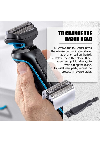 Yedek Head Razor Blade 52S Braun Serisi 5 5050 5070 5090 5040 5020 5030 Tıraş Alın (Yurt Dışından) modelleri