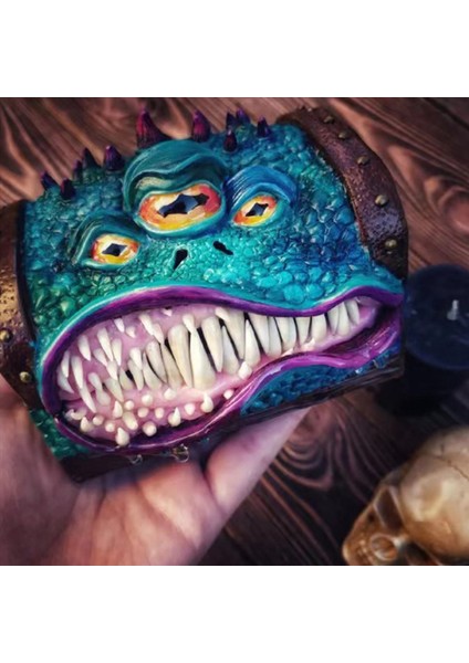 Mimik Göğüs Dnd Rpg Zar Kutusu Fit Polihedral Zar D&amp;d Rol Verme Masa Oyun Yolcu Ev Dekorasyonu (Yurt Dışından) fiyatları