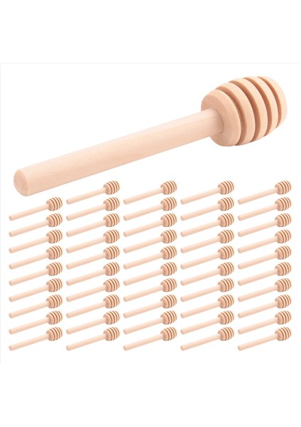 50 Paket Mini 3 Inç Ahşap Bal Kepçe Çubukları, Ayrı Ayrı Sarılmış, Bal Kavanozu Dağıtıcı Çiseleyen Bal, Düğün Iyilikleri Için Sunucu (Yurt Dışından) fiyatları