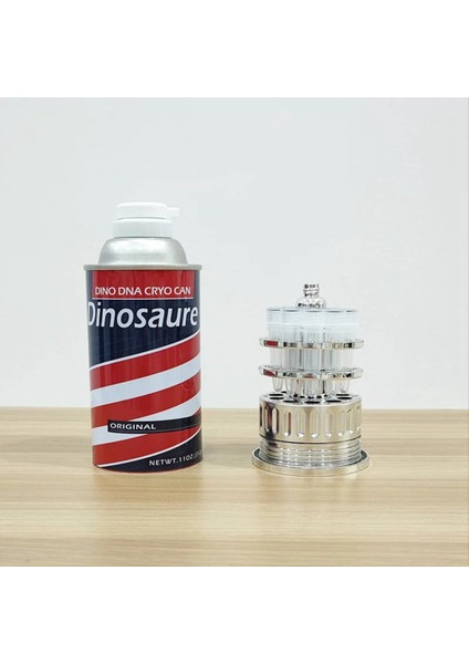 Yeni Barbasol Dennis Nedry Jurassic Park Film Dinozor Dna Tüp Kavanoz Tenekesi Dekorasyon Prop Masaüstü Süslem B (Yurt Dışından) fırsatları