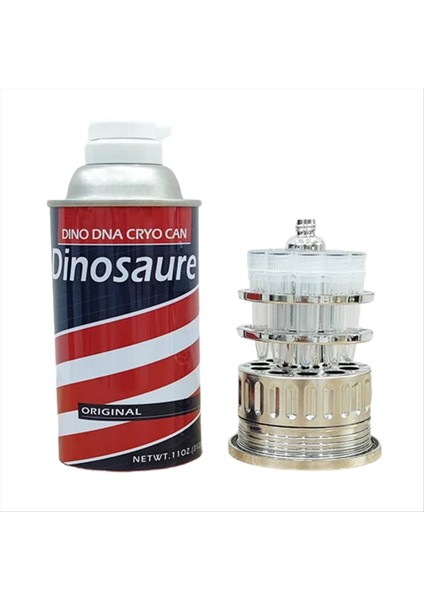 Yeni Barbasol Dennis Nedry Jurassic Park Film Dinozor Dna Tüp Kavanoz Kalesi Dekorasyon Prop Masaüstü Süs-A (Yurt Dışından)