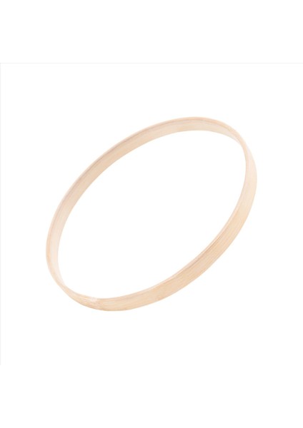 Rüya Bambu Yüzükler, Ahşap Daire Yuvarlak Yuvarlak Catcher Dıy Hoop Çiçek Çelenk Evi Bahçe Bitki Dekoru Asma Sepet 13CM (Yurt Dışından)