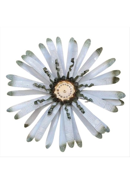 Metal Çiçekler Duvar Heykelleri Metal Artistik Duvar Asma Dekoru Aile Arkadaşı Komşu Hediye 23CM (Yurt Dışından)